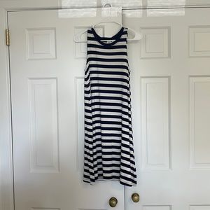 Navy Blue and White Striped Small Gap Dress
